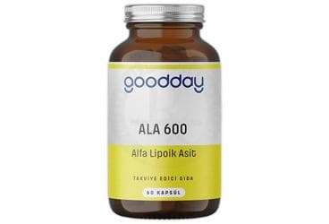 GOODDAY ALA 600 TAKVIYE EDICI GIDA 60 kapsül İlaç Görseli