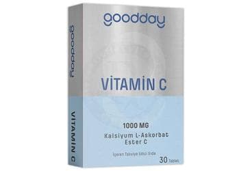 GOODDAY VITAMIN C (ESTER C) TAKVIYE EDICI GIDA TABLET 30 tablet İlaç Görseli