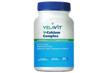 VELAVIT V-CALCIUM COMPLEX TAKVIYE EDICI GIDA 30 tablet İlaç Görseli