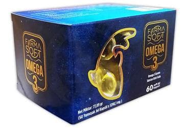 FARMASOFT OMEGA 3 ICEREN KAPSUL TAKVIYE EDICI GIDA 60 kapsül İlaç Görseli