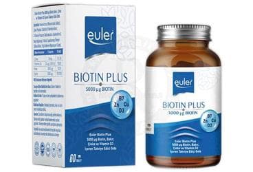 EULER BIOTIN PLUS TAKVIYE EDICI GIDA 60 tablet İlaç Görseli