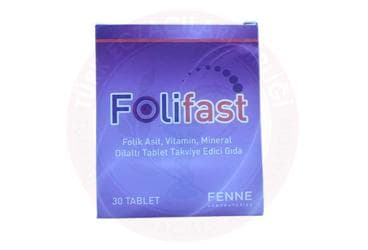 FOLIFAST TAKVIYE EDICI GIDA DILALTI TABLET 30 tablet İlaç Görseli