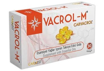 VACROL-M KARVAKROL ICEREN TAKVIYE EDICI GIDA 500 mg 30 kapsül İlaç Görseli
