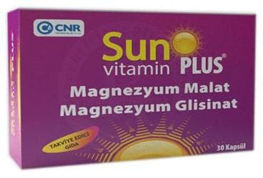 SUN VITAMIN PLUS TAKVIYE EDICI GIDA 30 kapsül İlaç Görseli