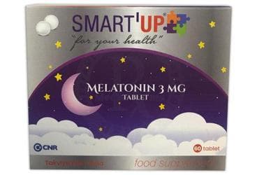 SMART UP MELATONIN ICEREN TAKVIYE EDICI GIDA 3 mg 60 tablet İlaç Görseli