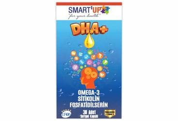 SMART UP DHA+ OMEGA-3, SITIKOLIN, FOSFATIDILSERIN ICEREN TAKVIYE EDICI GIDA 30 kapsül İlaç Görseli