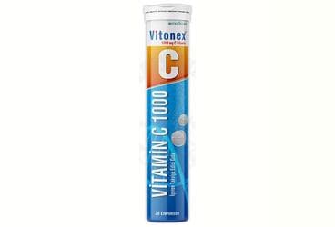 VITONEX VITAMIN C ICEREN TAKVIYE EDICI GIDA 1000 mg 20 tablet İlaç Görseli