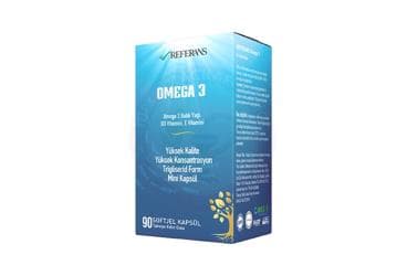 REFERANS NUTRA OMEGA 3 TAKVIYE EDICI GIDA KAPSUL 90 kapsül İlaç Görseli