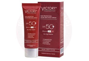 VICTORY SUN PROTECTION ACNE SKIN FACE CREAM BLUE LIGHT FILTER 50 ml tüp İlaç Görseli