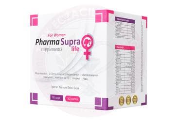 PHARMA SUPRA LIFE FOR WOMEN TAKVIYE EDICI GIDA 30 saşe + 30 kapsül İlaç Görseli