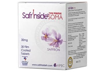 SAFRINSIDESOMA SAFRAN ICEREN TAKVIYE EDICI GIDA 30 mg 30 tablet İlaç Görseli