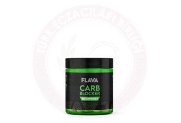 FLAVA CARB BLOCKER FASULYE EKSTRESI ICEREN TAKVIYE EDICI GIDA 550 mg 60 kapsül İlaç Görseli