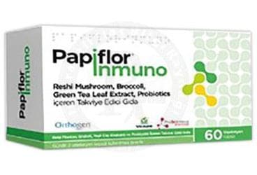 PAPIFLOR INMUNO TAKVIYE EDICI GIDA KAPSUL 60 kapsül İlaç Görseli