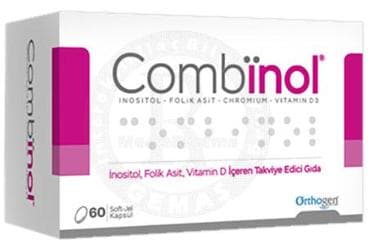 COMBINOL INOSITOL, FOLIK ASIT, VITAMIN D ICEREN TAKVIYE EDICI GIDA KAPSUL 60 kapsül İlaç Görseli