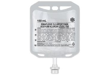 SIMAFLEKS %3 HIPERTONIK SODYUM KLORUR COZELTISI 150 ML (SETSIZ) İlaç Görseli