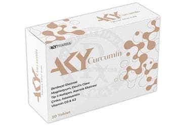 AKY CURCUMIN TAKVIYE EDICI GIDA TABLET 30 tablet İlaç Görseli