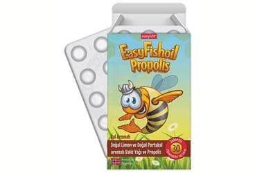 EASYFISHOIL PROPOLIS OMEGA 3 ICEREN CIGNENEBILIR JEL 30 adet İlaç Görseli