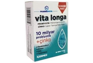 VITA LONGA PROBIYOTIK MIKROORGANIZMA VE CINKO ICEREN TAKVIYE EDICI GIDA 30 saşe İlaç Görseli
