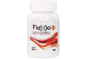 FLEXIO PLUS YUMURTA ZARI, TIP II KOLLAJEN VE MSM ICEREN TAKVIYE EDICI GIDA 60 tablet İlaç Görseli