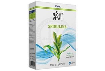 RICH VITAL SPIRULINA TAKVIYE EDICI GIDA TABLET 30 tablet İlaç Görseli