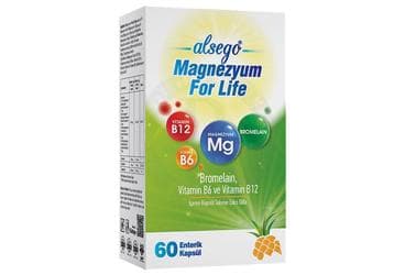 ALSEGO MAGNEZYUM FOR LIFE TAKVIYE EDICI GIDA KAPSUL 60 kapsül İlaç Görseli