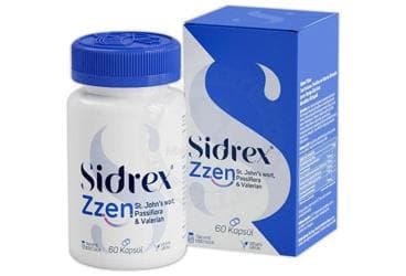 SIDREX ZZEN SARI KANTARON, PASSIFLORA VE VALERIAN EKSTRELERI ICEREN TAKVIYE EDICI GIDA KAPSUL 60 kapsül İlaç Görseli