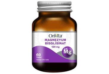 ONVITA MAGNEZYUM BISGLISINAT TABLET 120 mg 60 tablet İlaç Görseli