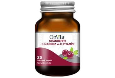 ONVITA CRANBERRY & D-MANNOZ &C VITAMINI KAPSUL 30 kapsül İlaç Görseli