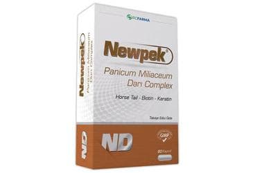 NEWPEK PANICUM MILIACEUM (DARI) COMPLEX AT KUYRUGU, CINKO, BIOTIN, KERATIN ICEREN TAKVIYE EDICI GIDA 60 kapsül İlaç Görseli
