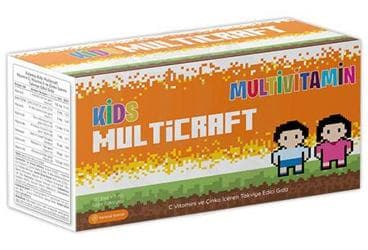 MULTICRAFT KIDS C VITAMINI VE CINKO ICEREN TAKVIYE EDICI GIDA AMPUL 20x5 ml ampul İlaç Görseli