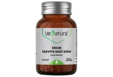VENATURA KROM TAKVIYE EDICI GIDA 200 mcg 90 kapsül İlaç Görseli