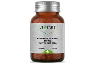 VENATURA KARNIYARIK OTU TOZU TAKVIYE EDICI GIDA 500 mg 100 kapsül İlaç Görseli