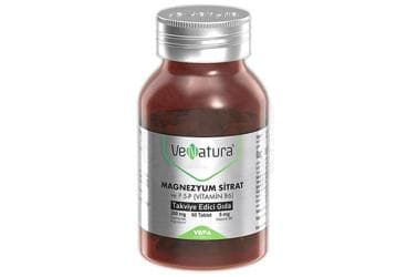 VENATURA MAGNEZYUM SITRAT P-5-P (VITAMIN 6) ICEREN TAKVIYE EDICI GIDA 60 tablet İlaç Görseli
