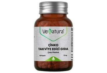 VENATURA CINKO TAKVIYE EDICI GIDA 15 mg 60 kapsül İlaç Görseli