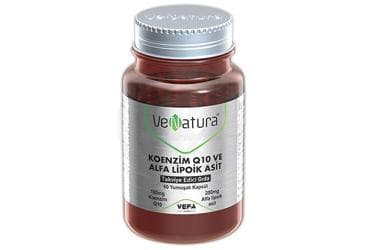 VENATURA KOENZIM Q10 VE ALFA LIPOIK ASIT TAKVIYE EDICI GIDA 60 kapsül İlaç Görseli