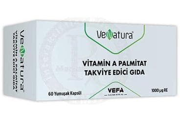 VENATURA VITAMIN A PALMITAT TAKVIYE EDICI GIDA 60 kapsül İlaç Görseli