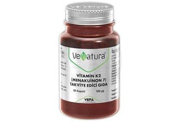 VENATURA VITAMIN K2 MENAKUINON 7 TAKVIYE EDICI GIDA 100 mcg 60 kapsül İlaç Görseli