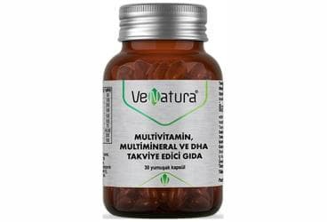 VENATURA MULTIVITAMIN, MULTIMINERAL VE DHA ICEREN TAKVIYE EDICI GIDA KAPSUL 30 kapsül İlaç Görseli