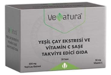 VENATURA YESIL CAY EKSTRESI VE VITAMIN C ICEREN TAKVIYE EDICI GIDA 30 saşe İlaç Görseli