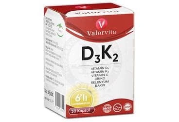 VALORVITA D3K2 VITAMIN COMPLEX KAPSUL 30 kapsül İlaç Görseli