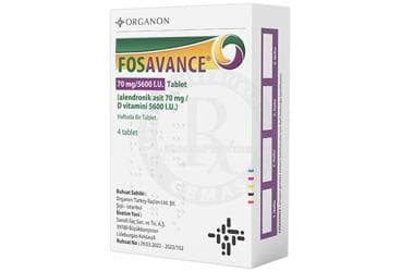 FOSAVANCE 70 MG/5600 IU 4 TABLET İlaç Görseli
