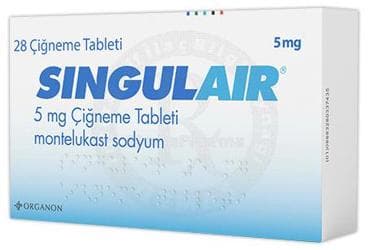 SINGULAIR 5 MG CIGNEME TABLETI (28 TABLET) İlaç Görseli