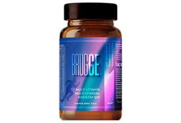 BRUGGE MULTIVITAMIN, MULTIMINERAL VE KOENZIM Q10 ICEREN TAKVIYE EDICI GIDA TABLET 30 tablet İlaç Görseli