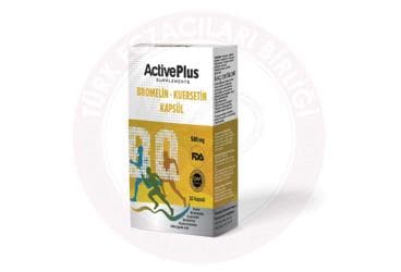 ACTIVE PLUS BROMELAIN-KUERSETIN ICEREN TAKVIYE EDICI GIDA 30 kapsül İlaç Görseli
