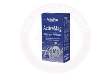 ACTIVE PLUS ACTIVEMAG MAGNEZYUM P5P TAKVIYE EDICI GIDA 60 kapsül İlaç Görseli
