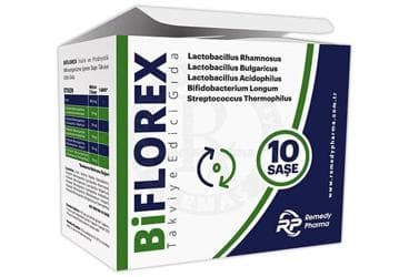 BIFLOREX INULIN VE PROBIYOTIK MIKROORGANIZMA ICEREN SASE TAKVIYE EDICI GIDA 10 saşe İlaç Görseli