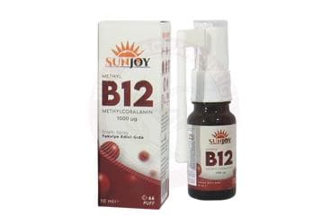 SUNJOY METHYL B12 DILALTI SPREY TAKVIYE EDICI GIDA 10 ml sprey İlaç Görseli