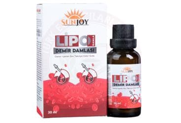 SUNJOY LIPO DEMIR ICEREN SIVI TAKVIYE EDICI GIDA 30 ml damla İlaç Görseli