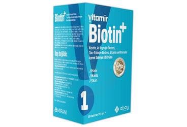 VITAMIR BIOTIN+ TAKVIYE EDICI GIDA TABLET 30 tablet İlaç Görseli