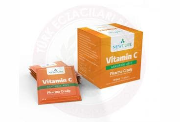 NEWCURE VITAMIN C ICEREN TAKVIYE EDICI GIDA 30 saşe İlaç Görseli